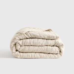 NWT QUINCE European Linen Dream Quilt King/Cal King Sand 6335